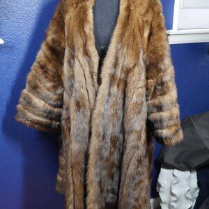 Stunning vintage Kimono style Russian Sable Fur Coat Jacket